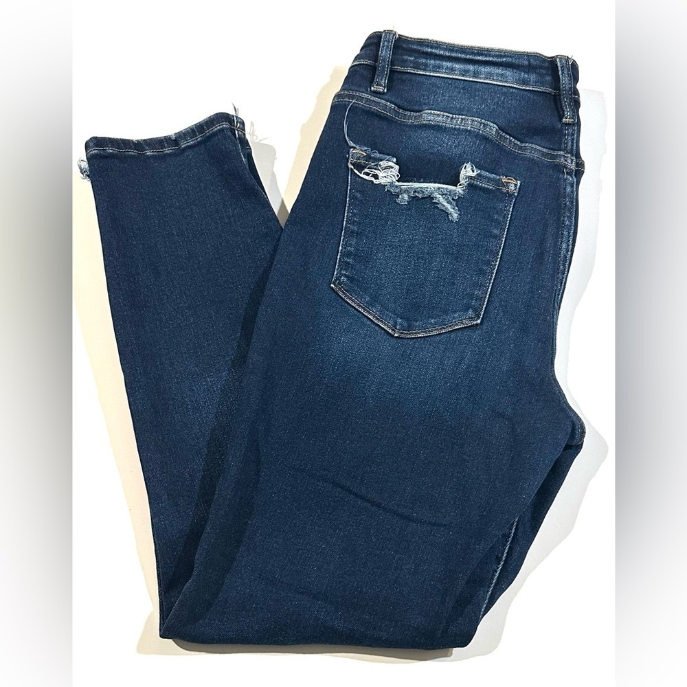 Vervet Women's Blue Jeans, Size 30, High-Rise, Skinny Fit, Stretch Distressed - Picture 5 of 13
